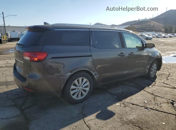KNDMC5C14G6184313 2016 KIA SEDONA Серый Задняя правая четверть