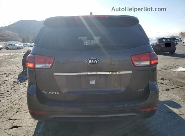 KNDMC5C14G6184313 2016 KIA SEDONA Серый Вид сзади
