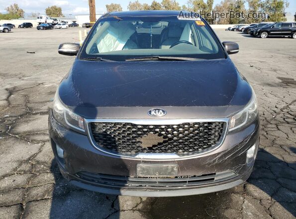 KNDMC5C14G6184313 2016 KIA SEDONA Серый Вид спереди