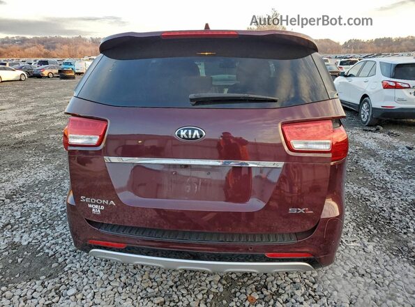 KNDME5C18J6389103 2018 KIA SEDONA Бордовый Вид сзади
