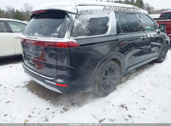 KNDNE5H38N6184336 2022 KIA CARNIVAL MPV Черный Задняя правая четверть