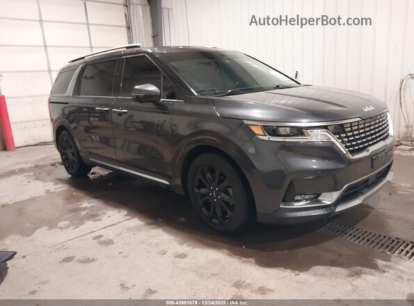 KNDNE5H3XP6224497 2023 KIA CARNIVAL MPV Серый Передняя правая четверть