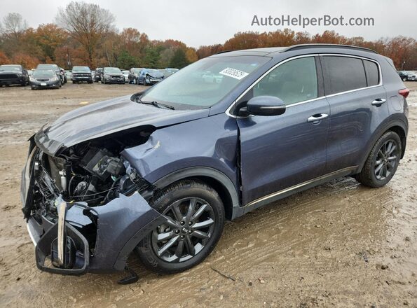 KNDP63AC5L7756314 2020 KIA SPORTAGE Синий Передняя левая четверть