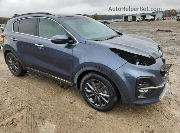 KNDP63AC5L7756314 2020 KIA SPORTAGE Синий Передняя правая четверть