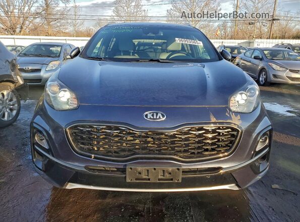 KNDP6CAC7L7716722 2020 KIA SPORTAGE Синий Вид спереди