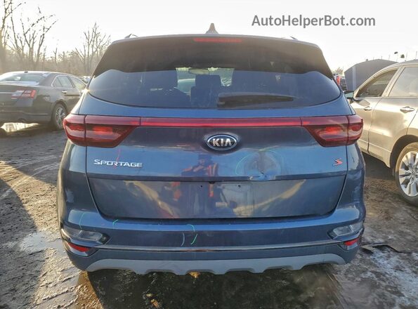 KNDP6CAC7L7716722 2020 KIA SPORTAGE Синий Вид сзади
