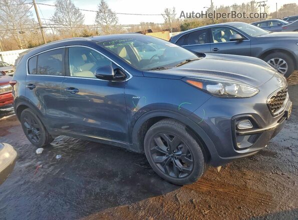 KNDP6CAC7L7716722 2020 KIA SPORTAGE Синий Передняя правая четверть