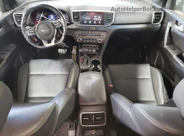 KNDP6CAC9M7858314 2021 KIA SPORTAGE Gray Առջևի վահանակի տեսք