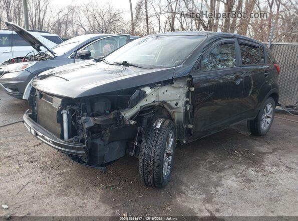 KNDPBCAC4G7856874 2016 KIA SPORTAGE Черный Передняя левая четверть