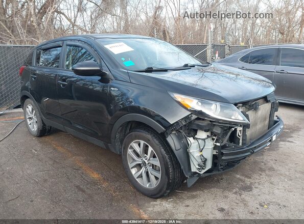 KNDPBCAC4G7856874 2016 KIA SPORTAGE Черный Передняя правая четверть