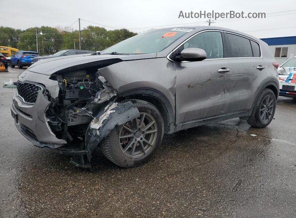 KNDPM3AC9J7457430 2018 KIA SPORTAGE Серый Передняя левая четверть