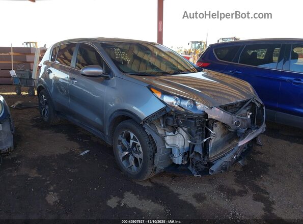 KNDPM3ACXM7931583 2021 KIA SPORTAGE Серебряный Передняя правая четверть