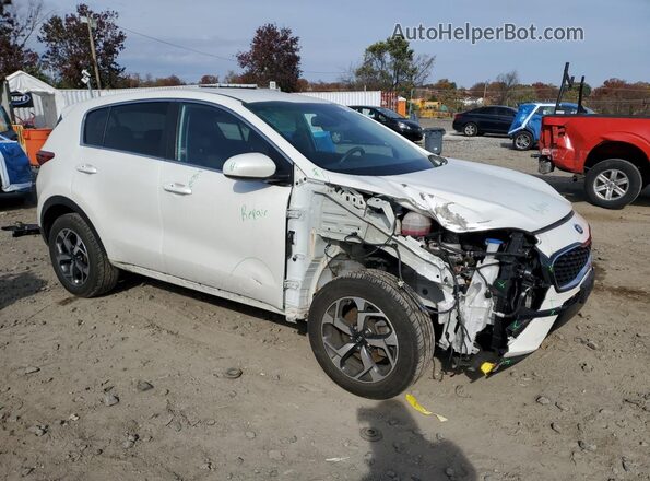 KNDPMCAC0M7929843 2021 KIA SPORTAGE Белый Передняя правая четверть