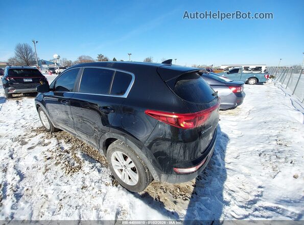 KNDPMCAC1J7312625 2018 KIA SPORTAGE Черный Задняя левая четверть