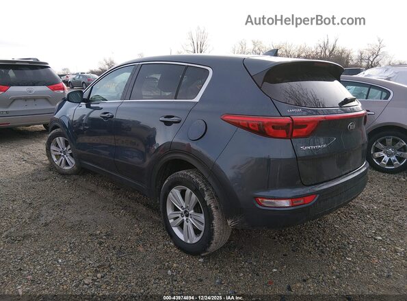 KNDPMCAC5K7617854 2019 KIA SPORTAGE Синий Задняя левая четверть