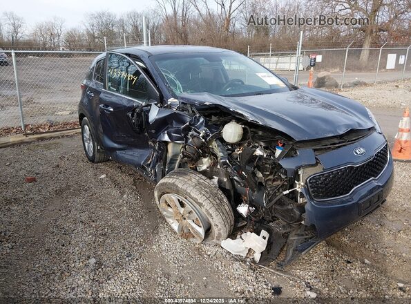 KNDPMCAC5K7617854 2019 KIA SPORTAGE Синий Передняя правая четверть