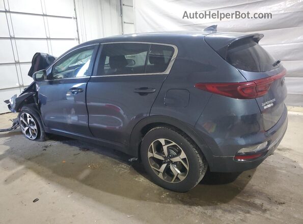 KNDPMCAC6L7661928 2020 KIA SPORTAGE Синий Задняя левая четверть