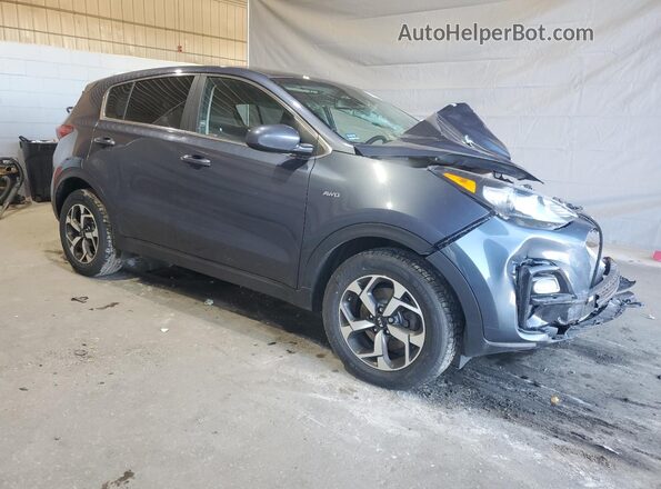 KNDPMCAC6L7661928 2020 KIA SPORTAGE Синий Передняя правая четверть