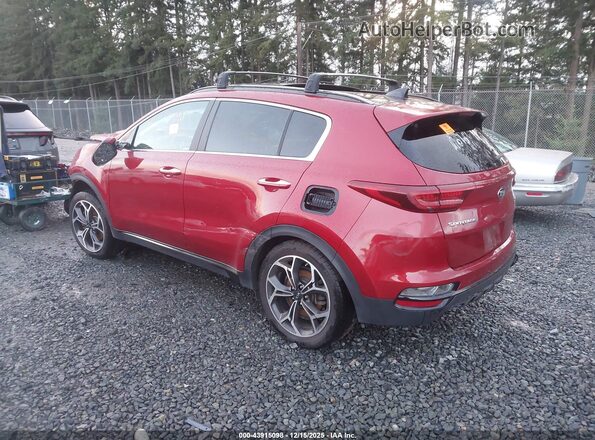 KNDPRCA63N7998362 2022 KIA SPORTAGE Красный Задняя левая четверть