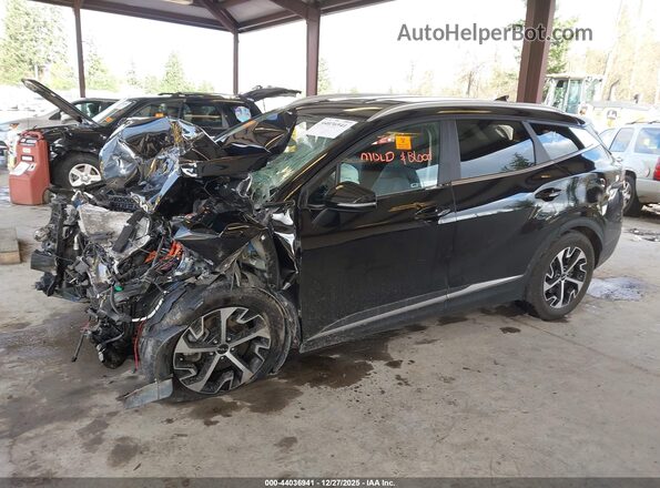 KNDPVCAG8P7040082 2023 KIA SPORTAGE HYBRID Black Передня ліва чверть