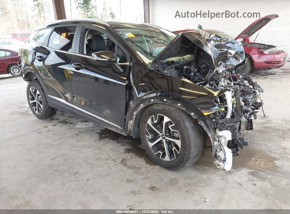 KNDPVCAG8P7040082 2023 KIA SPORTAGE HYBRID Black Передня права чверть