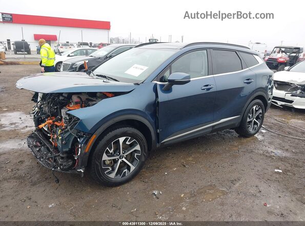 KNDPVCDG6R7134380 2024 KIA SPORTAGE HYBRID Синий Передняя левая четверть