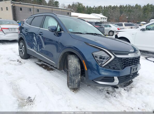 KNDPVCDG9R7156387 2024 KIA SPORTAGE HYBRID Синий Передняя правая четверть