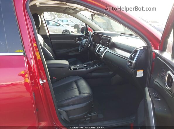 KNDRH4LG0M5050924 2021 KIA SORENTO HYBRID Красный Вид салона спереди