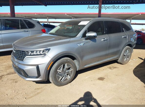 KNDRH4LG0P5224401 2023 KIA SORENTO HYBRID Gray Передня ліва чверть