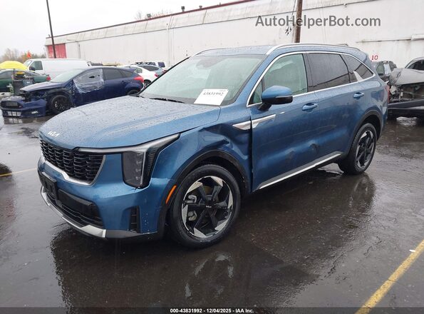 KNDRHDJG3S5410641 2025 KIA SORENTO HYBRID Синий Передняя левая четверть