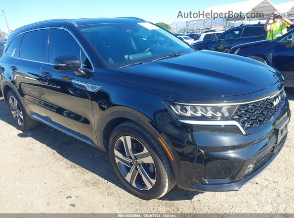 KNDRHDLG0P5202480 2023 KIA SORENTO HYBRID Черный Передняя правая четверть