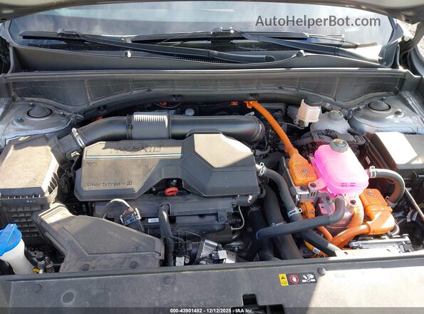 KNDRHDLG1P5209633 2023 KIA SORENTO HYBRID Gray Вид ззаду