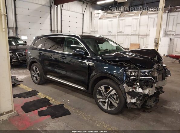 KNDRHDLG2P5129676 2023 KIA SORENTO HYBRID Синий Передняя правая четверть