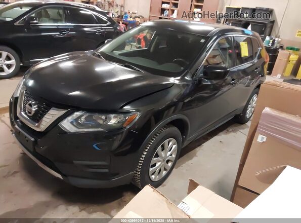 KNMAT2MV1HP548508 2017 NISSAN ROGUE Black წინა მარცხენა ხედი სამი მეოთხედიდან