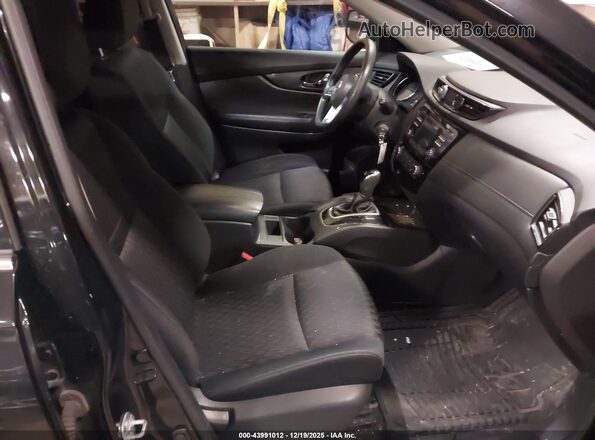 KNMAT2MV1HP548508 2017 NISSAN ROGUE Black წინა სალონის ხედი