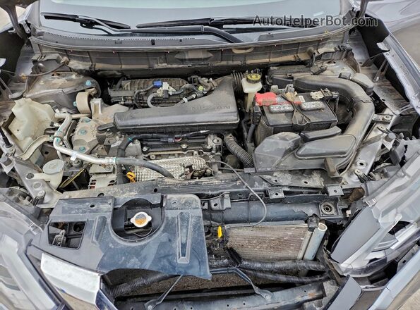 KNMAT2MV8HP506157 2017 NISSAN ROGUE Black Widok komory silnika