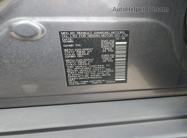 KNMAT2MV9JP560525 2018 NISSAN ROGUE Charcoal 360 interior view