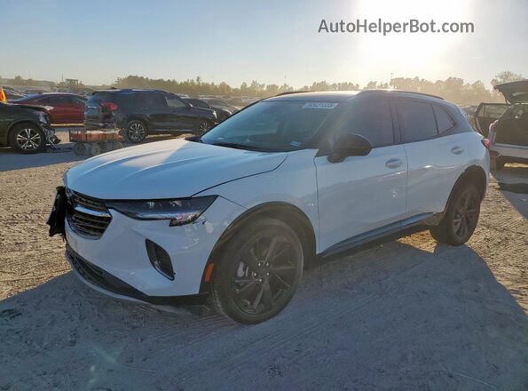LRBAZLR46PD025889 2023 BUICK ENVISION White Առջևի ձախ երեք քառորդ տեսարան