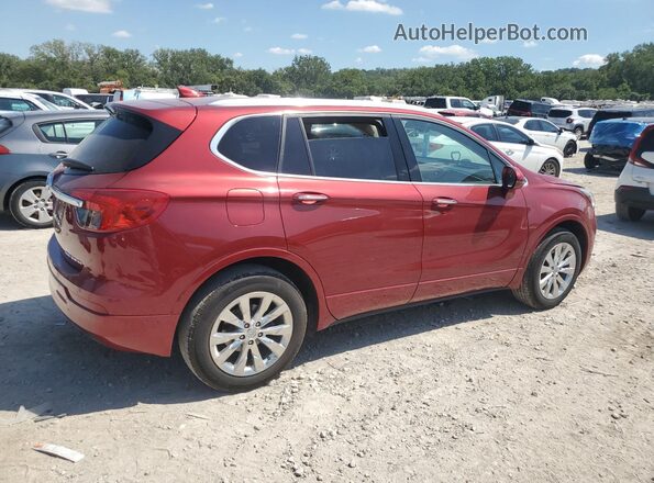 LRBFX1SA2JD006358 2018 BUICK ENVISION Красный Задняя правая четверть