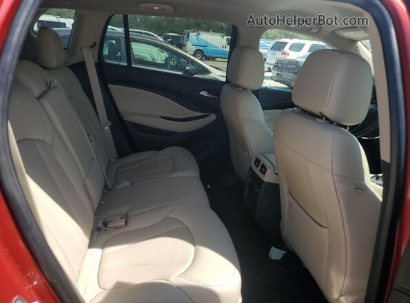 LRBFX1SA2JD006358 2018 BUICK ENVISION Красный Вид задних сидений