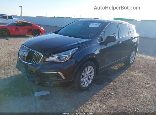 LRBFX1SA2JD010491 2018 BUICK ENVISION Black წინა მარცხენა ხედი სამი მეოთხედიდან