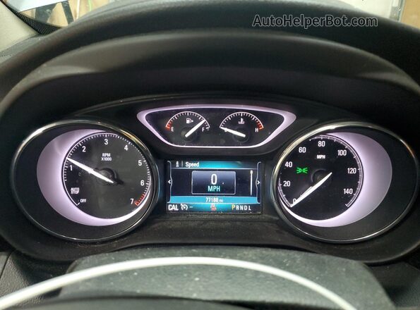 LRBFX2SA9LD155634 2020 BUICK ENVISION Gray ხელსაწყოთა პანელის ხედი