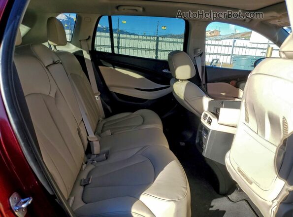 LRBFX4SX9LD037549 2020 BUICK ENVISION Burgundy Вид задніх сидінь