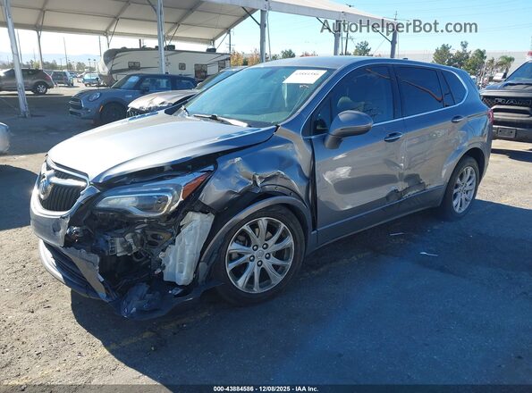 LRBFXBSA0KD016443 2019 BUICK ENVISION Gray Vista tres cuartos delantera izquierda