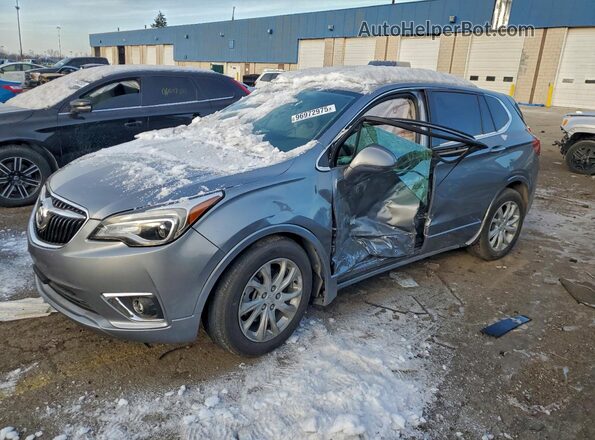 LRBFXBSA0KD033257 2019 BUICK ENVISION Gray Передня ліва чверть