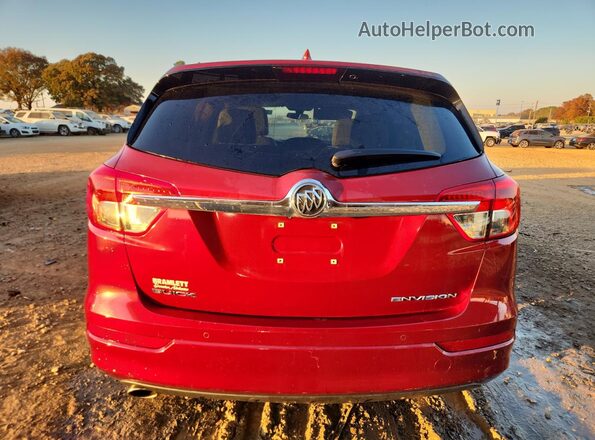 LRBFXBSA4HD107885 2017 BUICK ENVISION Maroon Вид ззаду