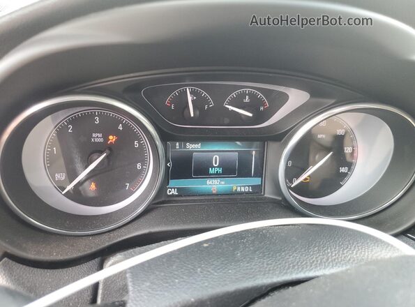LRBFXCSA9KD023266 2019 BUICK ENVISION Brown Vista del cuadro de instrumentos
