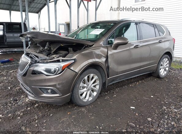 LRBFXESXXGD176164 2016 BUICK ENVISION Brown Vista tres cuartos delantera izquierda