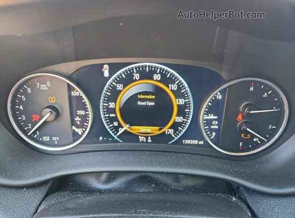 LRBFXFSX1GD172994 2016 BUICK ENVISION Красный Вид щитка приборов