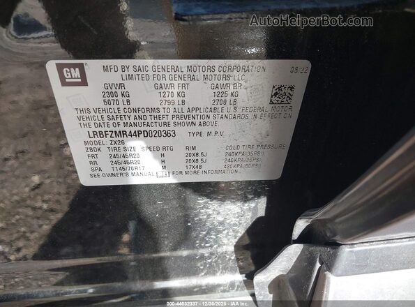 LRBFZMR44PD020363 2023 BUICK ENVISION Black Вид підкапотного простору